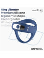 Rank Anillo Vibrador con App Azul