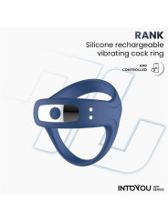 Rank Anillo Vibrador con App Azul