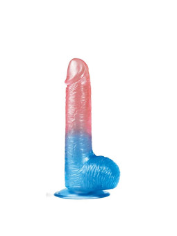 Dildo Dazzle Studs 7.5 Rosa y Azul
