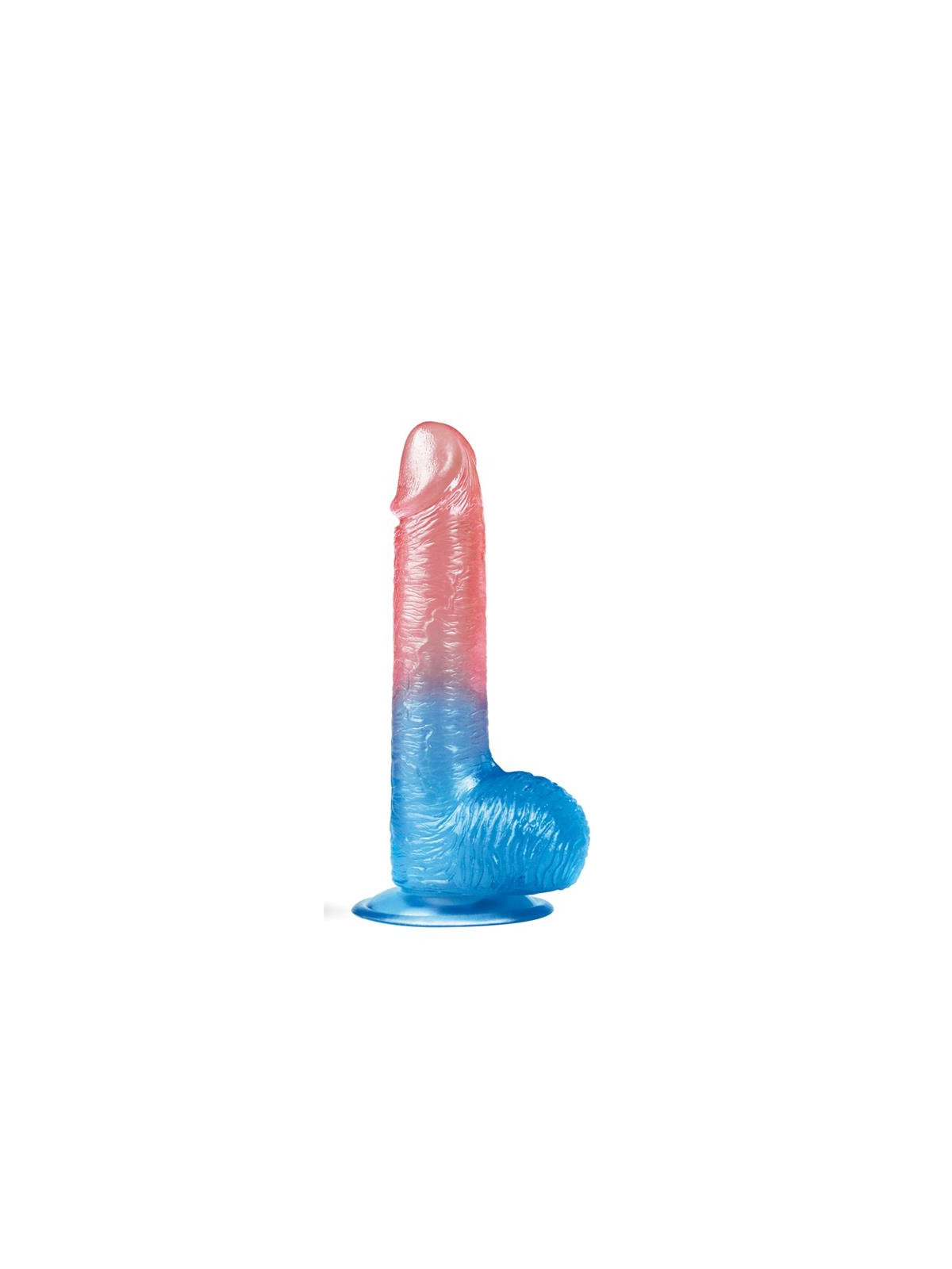 Dildo Dazzle Studs 7.5 Rosa y Azul