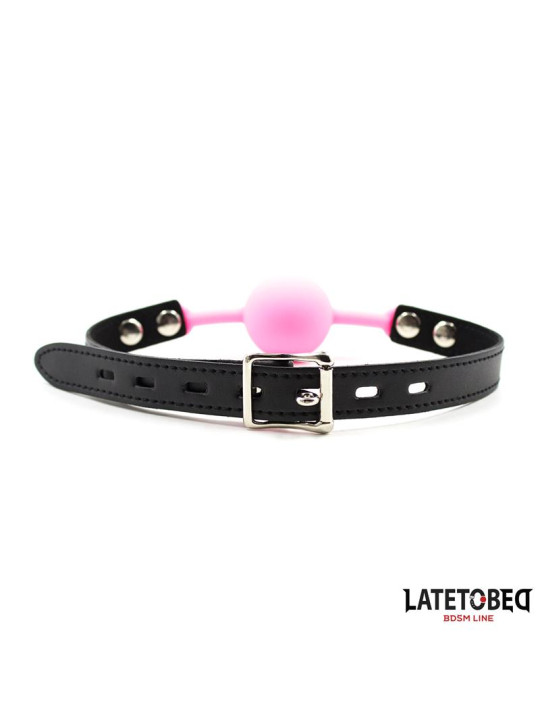 Mordaza Bola Silicona Rosa