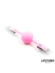 Mordaza Bola Silicona Rosa