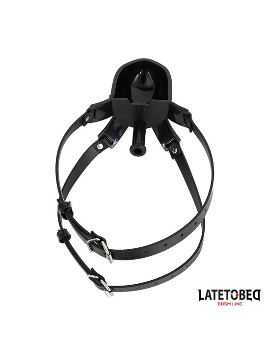 Mordaza con Bebedero Negro