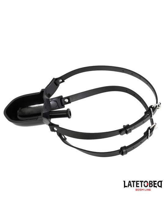 Mordaza con Bebedero Negro