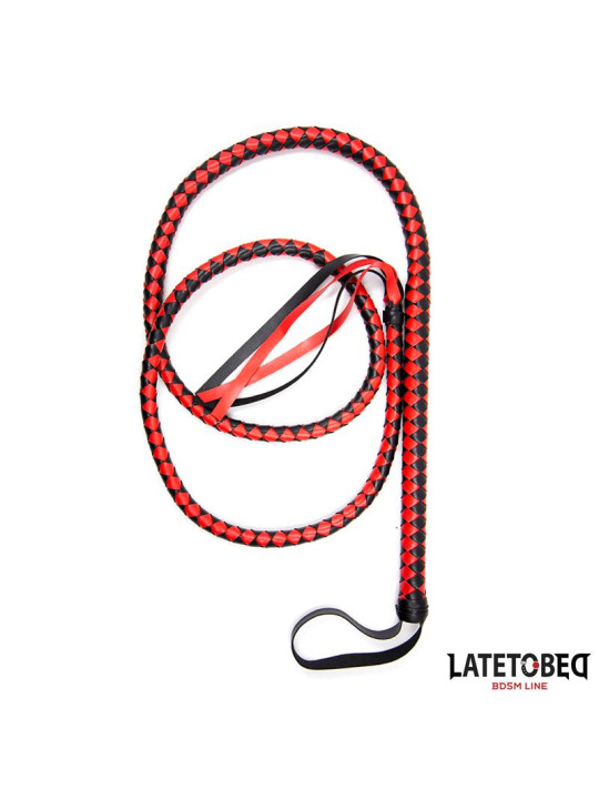 Látigo Largo Rojo y Negro 210cm