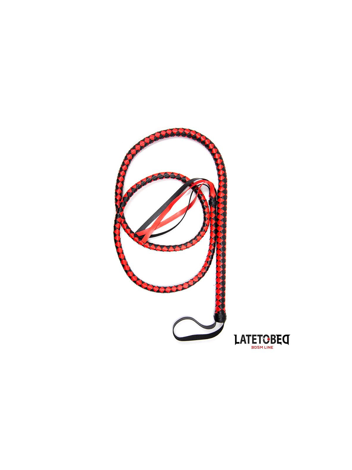 Látigo Largo Rojo y Negro 210cm