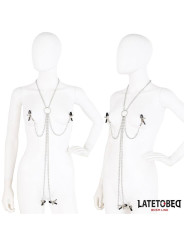 Pinzas para Pezones y Clitoris con Cadena