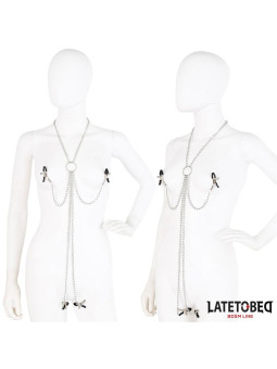 Pinzas para Pezones y Clitoris con Cadena