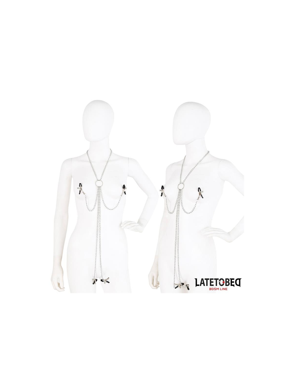 Pinzas para Pezones y Clitoris con Cadena