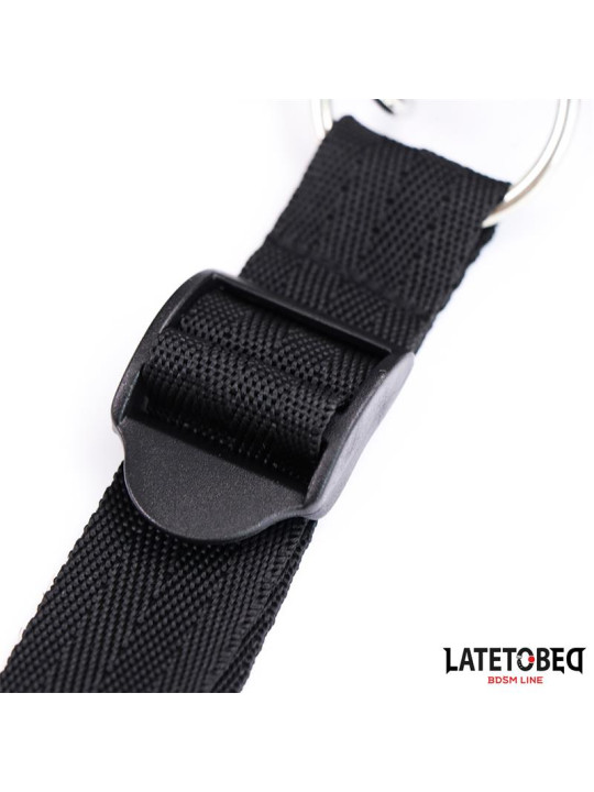 Restricciones de Cama Negro Ajustable