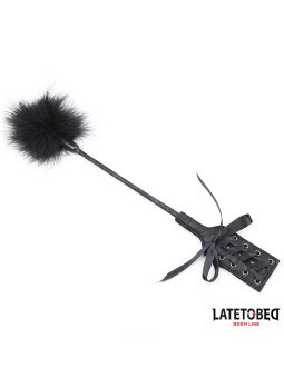 Plumero con Fusta Encaje y Lazo Negro