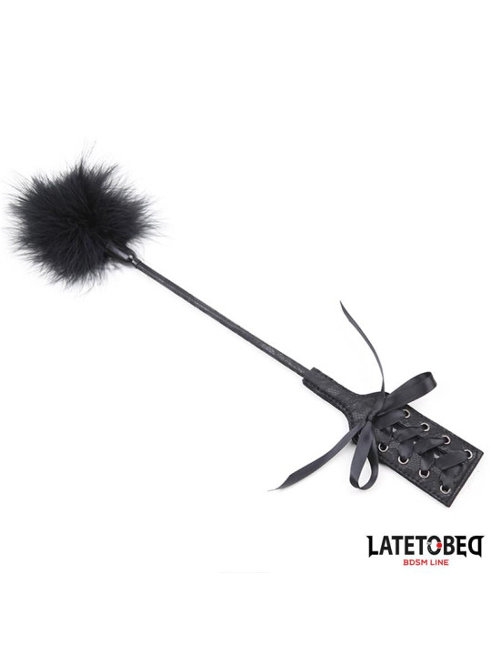 Plumero con Fusta Encaje y Lazo Negro