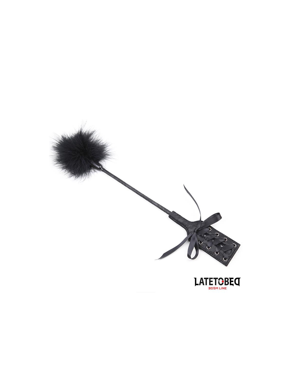 Plumero con Fusta Encaje y Lazo Negro