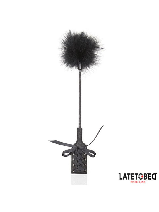 Plumero con Fusta Encaje y Lazo Negro