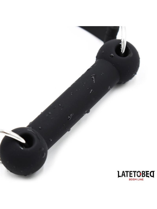 Mordaza Hueso Silicona Negro Ajustable