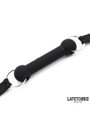 Mordaza Hueso Silicona Negro Ajustable