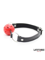 Mordaza Bola Hueca Dura Rojo