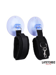 Esposas Muñecas Velcro con Ventosa Ajustable