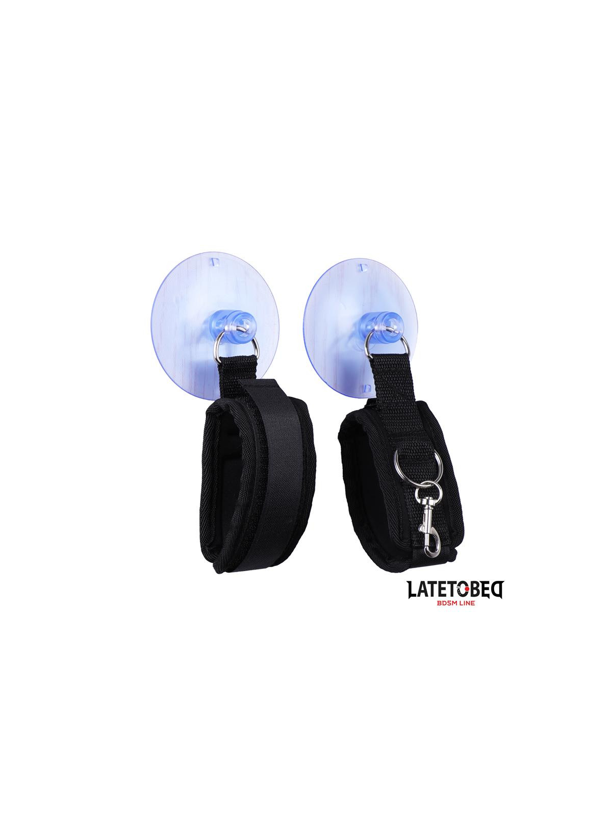 Esposas Muñecas Velcro con Ventosa Ajustable