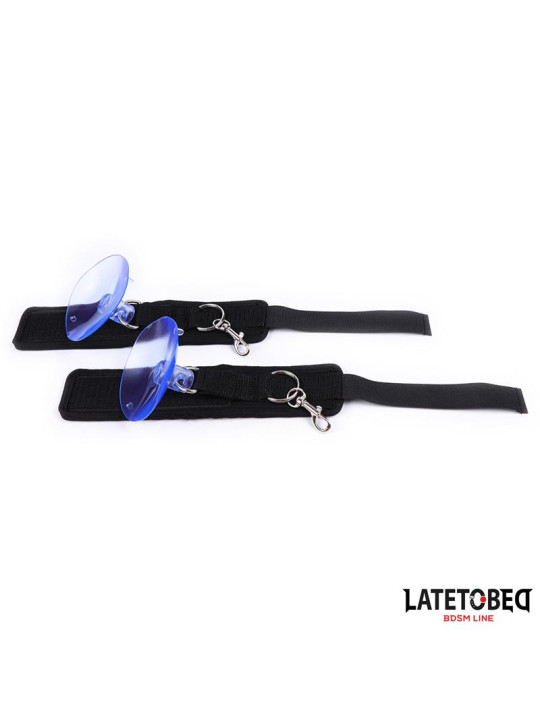 Esposas Muñecas Velcro con Ventosa Ajustable