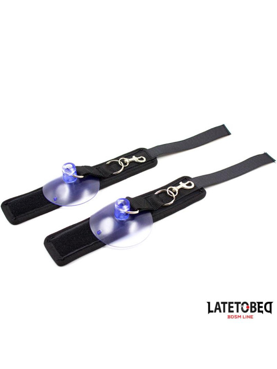 Esposas Muñecas Velcro con Ventosa Ajustable