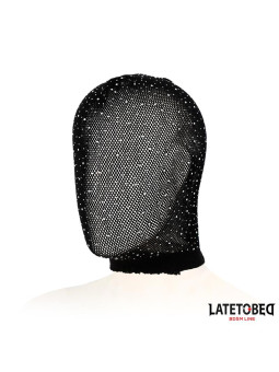 Máscara Rejilla con Brillantes y Lazo Ajustable