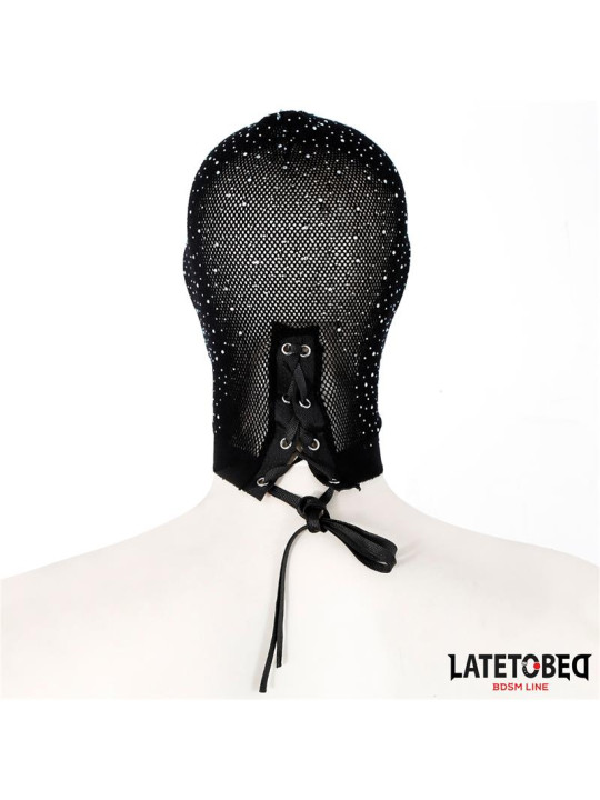 Máscara Rejilla con Brillantes y Lazo Ajustable