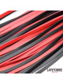 Flogger 65cm Negro y Rojo