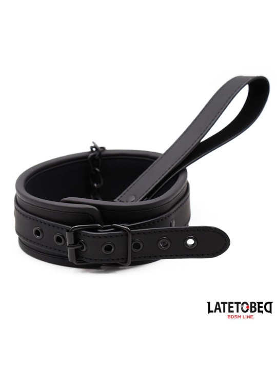 Set Collar y Correa Neopreno Negro