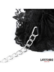 Esposas para Pies de Encaje Elástico Negro
