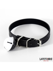 Collar con Cascabel Ajustable Negro