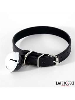 Collar con Cascabel Ajustable Negro