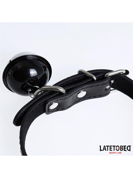 Collar con Cascabel Ajustable Negro