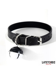 Collar con Cascabel Ajustable Negro