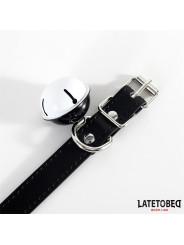Collar con Cascabel Ajustable Negro