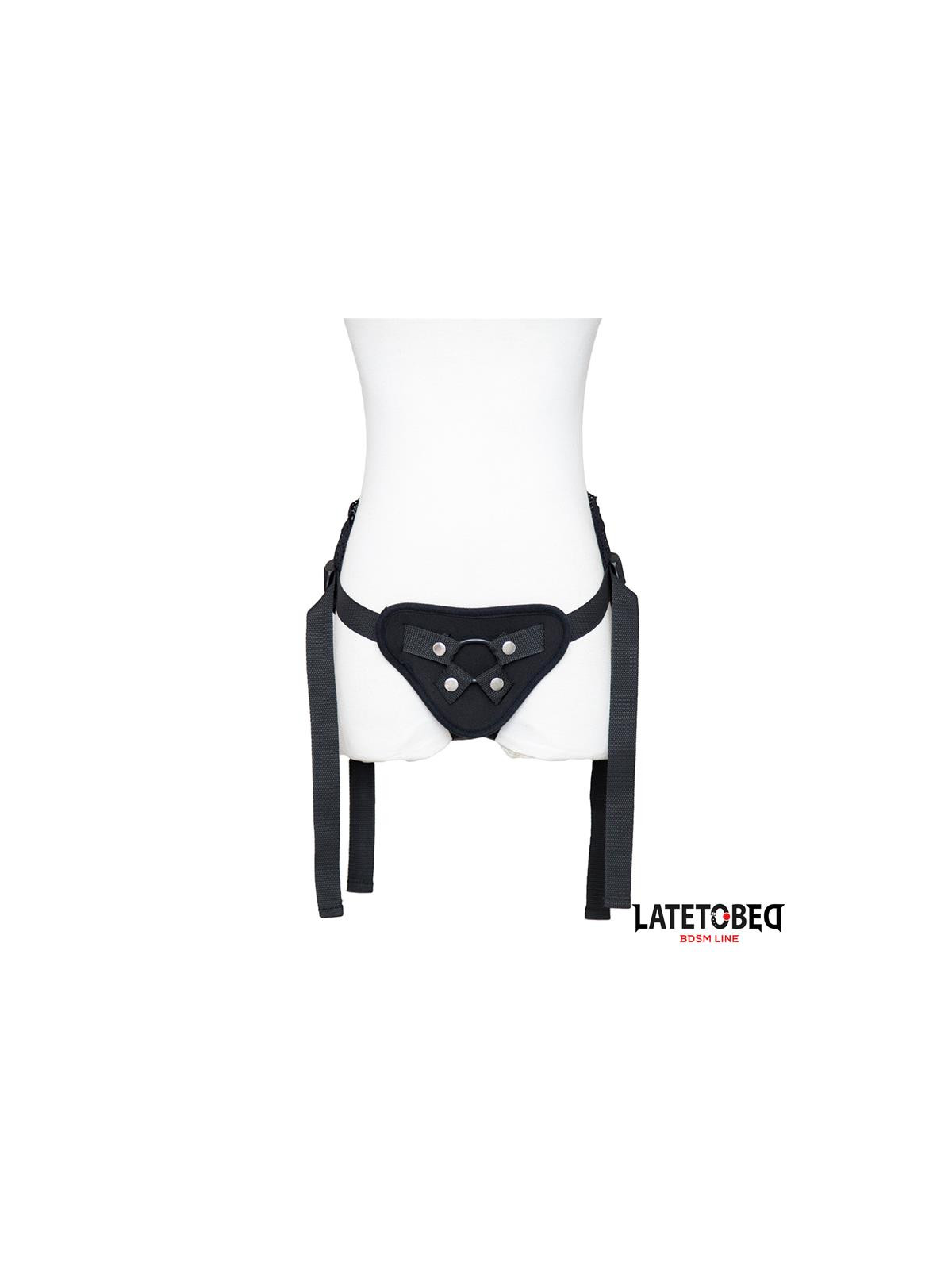 Arnés Strap On Encaje con Anillo Silicona Ajustable