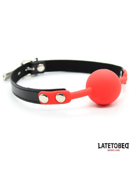 Mordaza Silicona con Candado Rojo