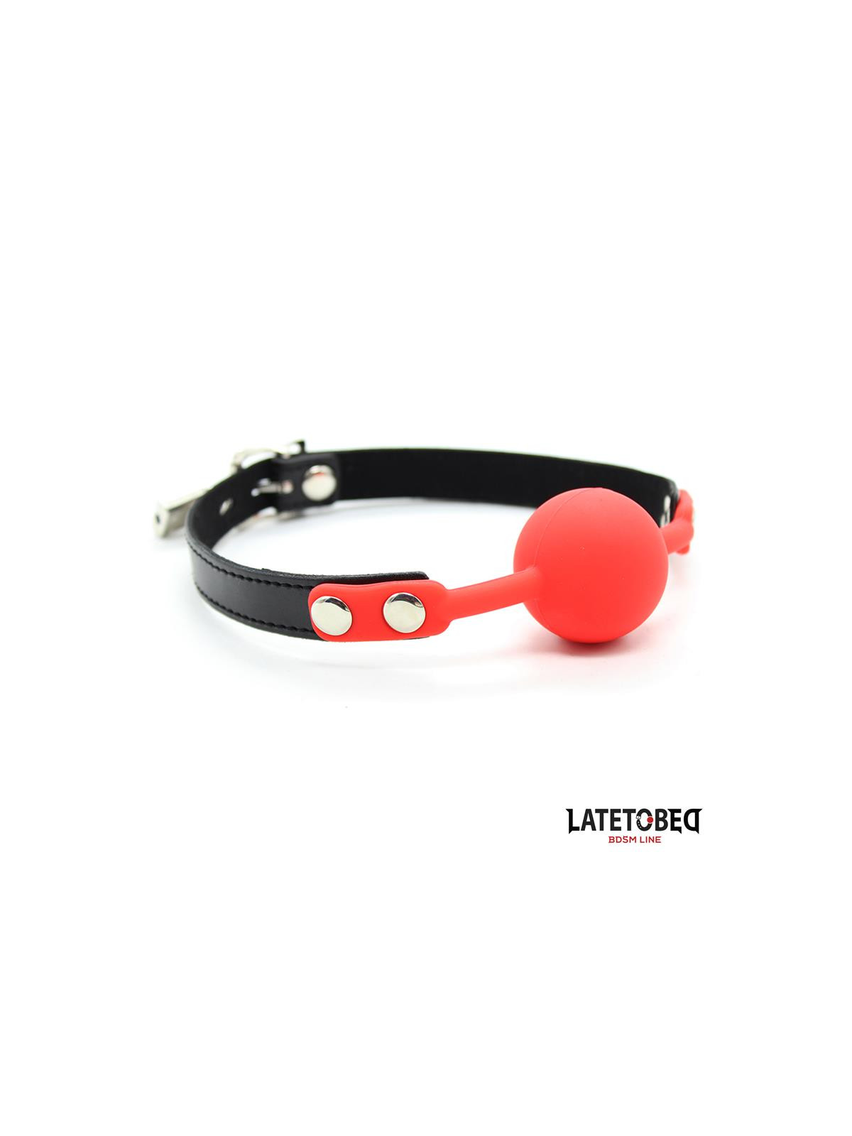 Mordaza Silicona con Candado Rojo