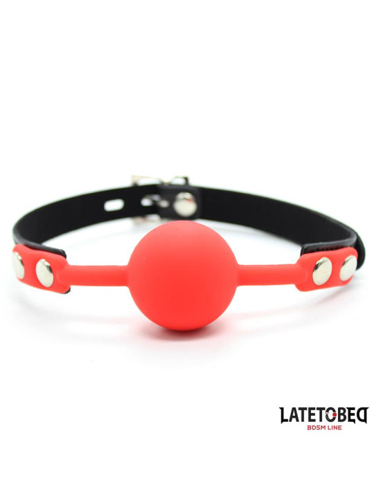 Mordaza Silicona con Candado Rojo