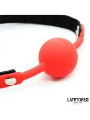 Mordaza Silicona con Candado Rojo