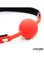 Mordaza Silicona con Candado Rojo