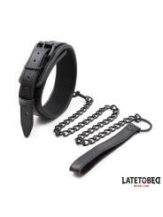 Collar y Correa Neopreno Negro