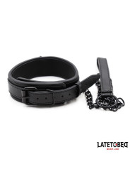 Collar y Correa Neopreno Negro