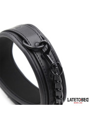 Collar y Correa Neopreno Negro
