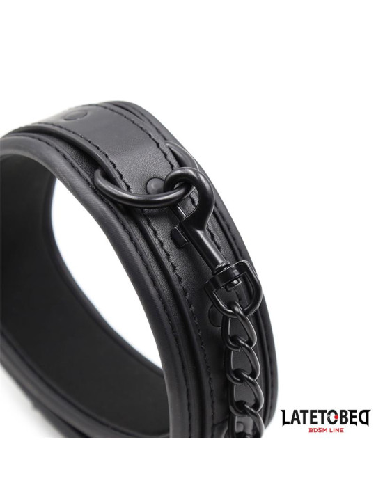 Collar y Correa Neopreno Negro