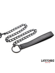 Collar y Correa Neopreno Negro