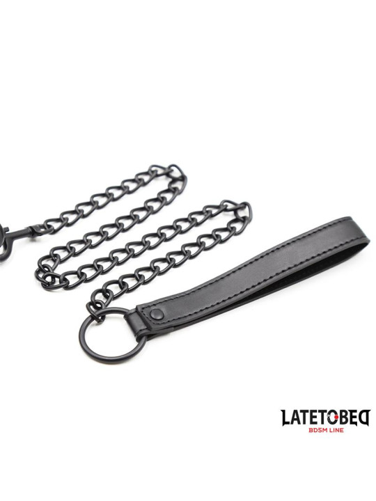 Collar y Correa Neopreno Negro