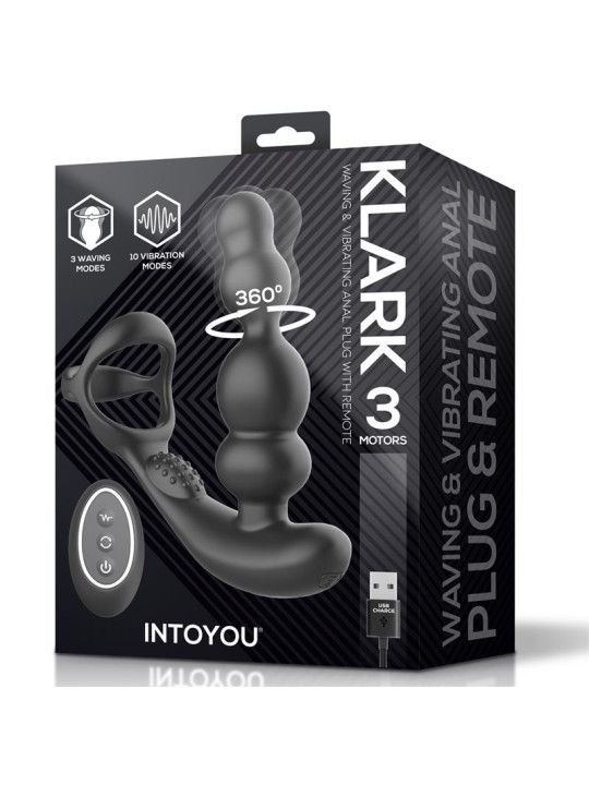 Klark Plug Anal Oscilante con Vibración y Mando a Distancia