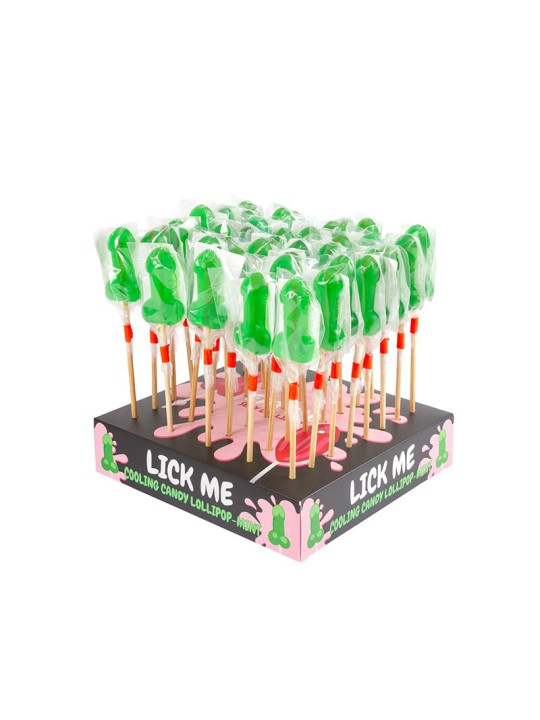 Display Piruletas Pene Menta Efecto Frío 40 Pcs.