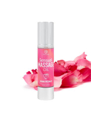 Aceite de Masaje Sensual Pétalos Rosa 50 ml.
